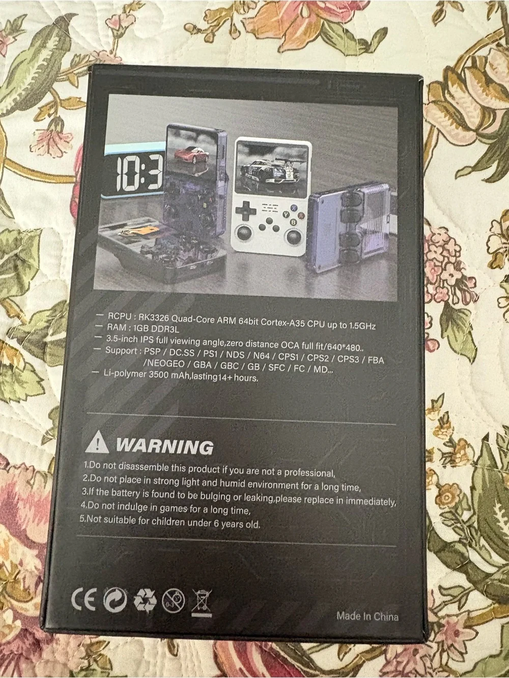 R36S Purple Handheld Game Console - Portable Retro Gaming 64GB- Brand new